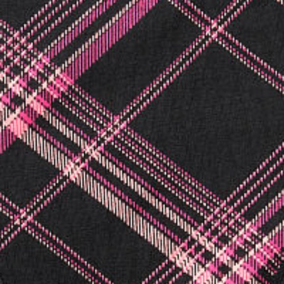 NWT VS M High-Leg Brief Pink Black Plaid - Picture 14 of 16